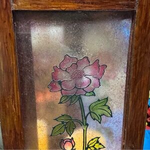 Vintage wood candle holder